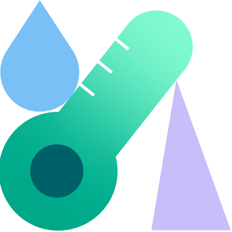 Piirretty lämpömittari.