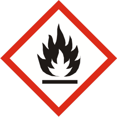 CLP-farosymbolen för brandfarliga vätskor