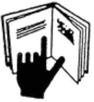 Picture of instructions symbol of a notebook