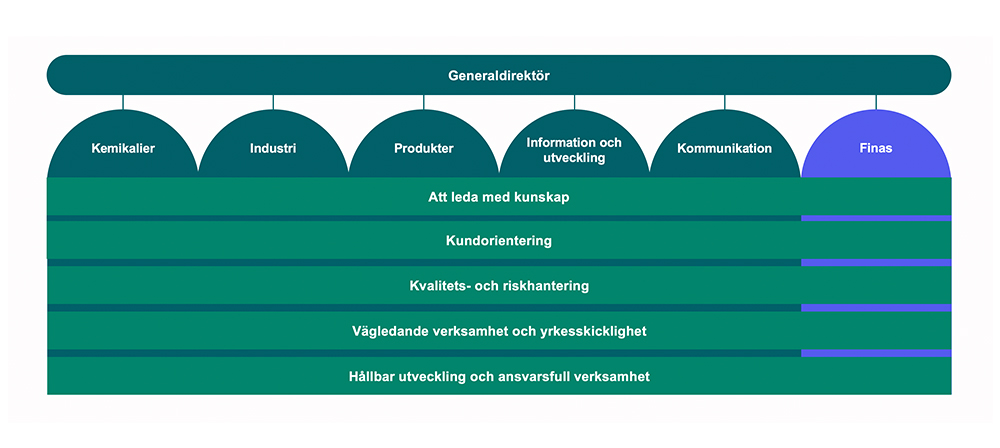 Tukes organisationsstruktur med detaljerade enheter och strategiska prioriteringar.